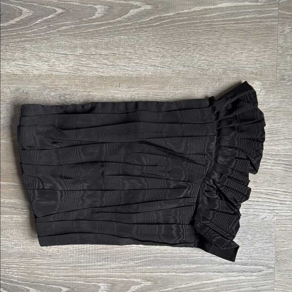 Sandro Britany Strapless Ruched Cropped Top - Picture 2 of 9